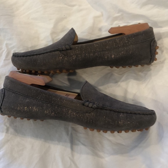 ❌SOLD❌M. Gemi Gray Metallic Loafers - Picture 5 of 11